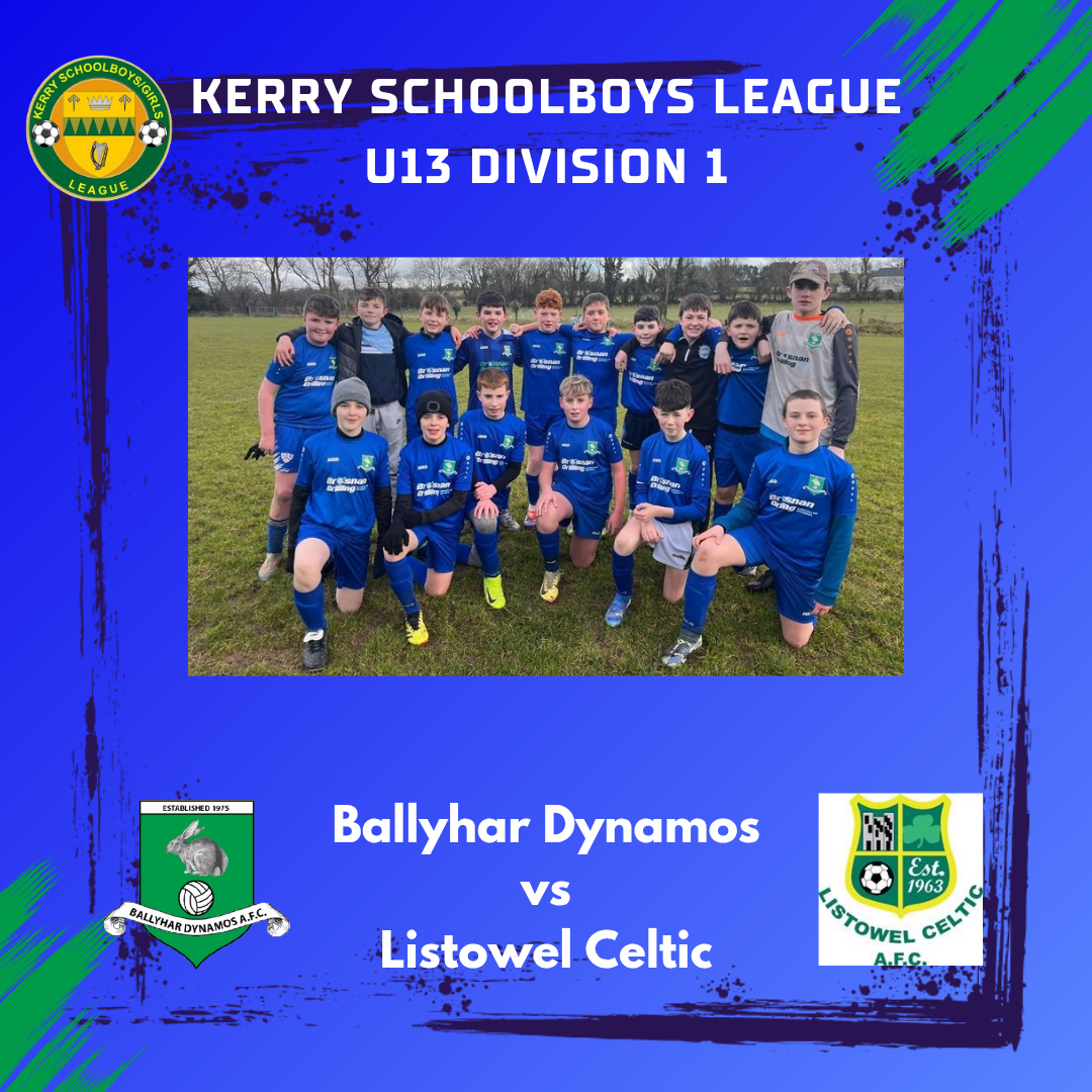 U13 Division 1: Ballyhar 3 - Listowel Celtic 3